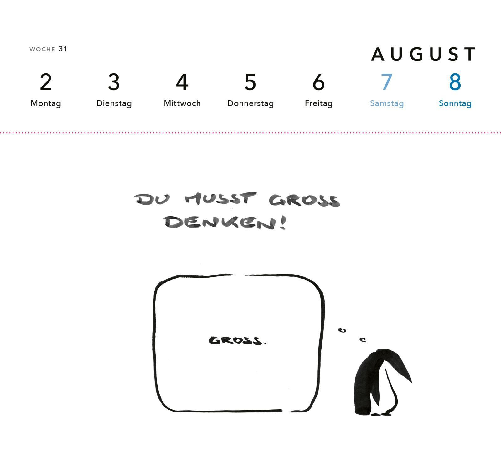 Beispielinhalt (Bild) meta bene Postkartenkalender 2027