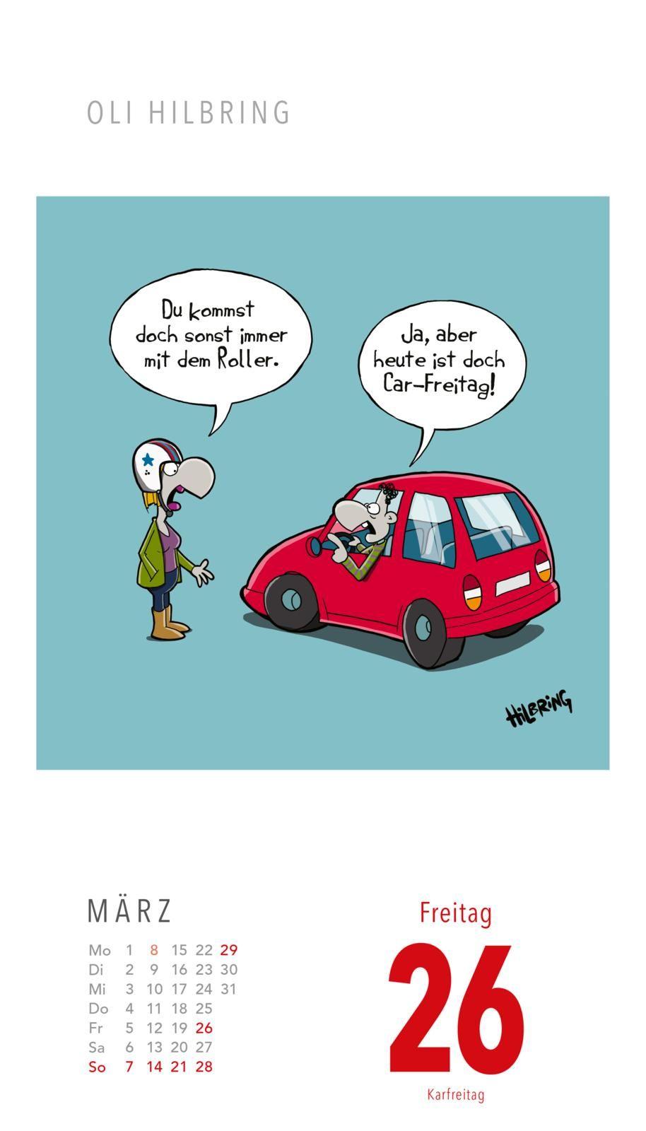 Beispielinhalt (Bild) Fiese Bilder Cartoons für jeden Tag 2027: Tagesabreißkalender