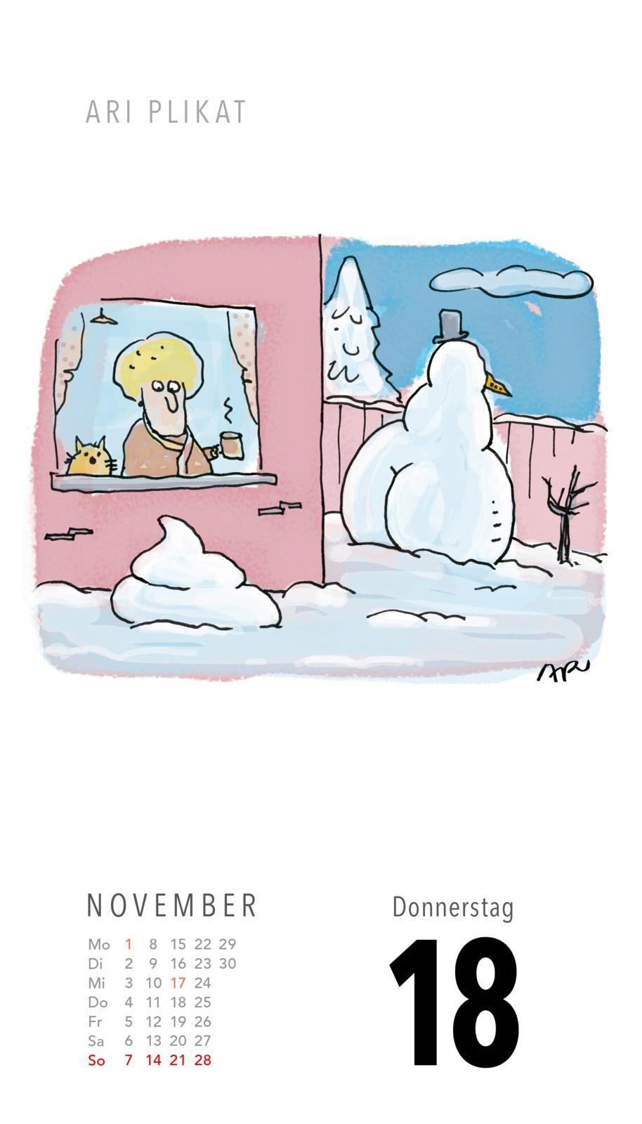 Beispielinhalt (Bild) Fiese Bilder Cartoons für jeden Tag 2027: Tagesabreißkalender