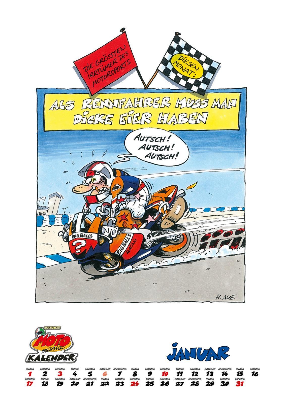 Beispielinhalt (Bild) MOTOmania Kalender 2027: Monatskalender im Großformat