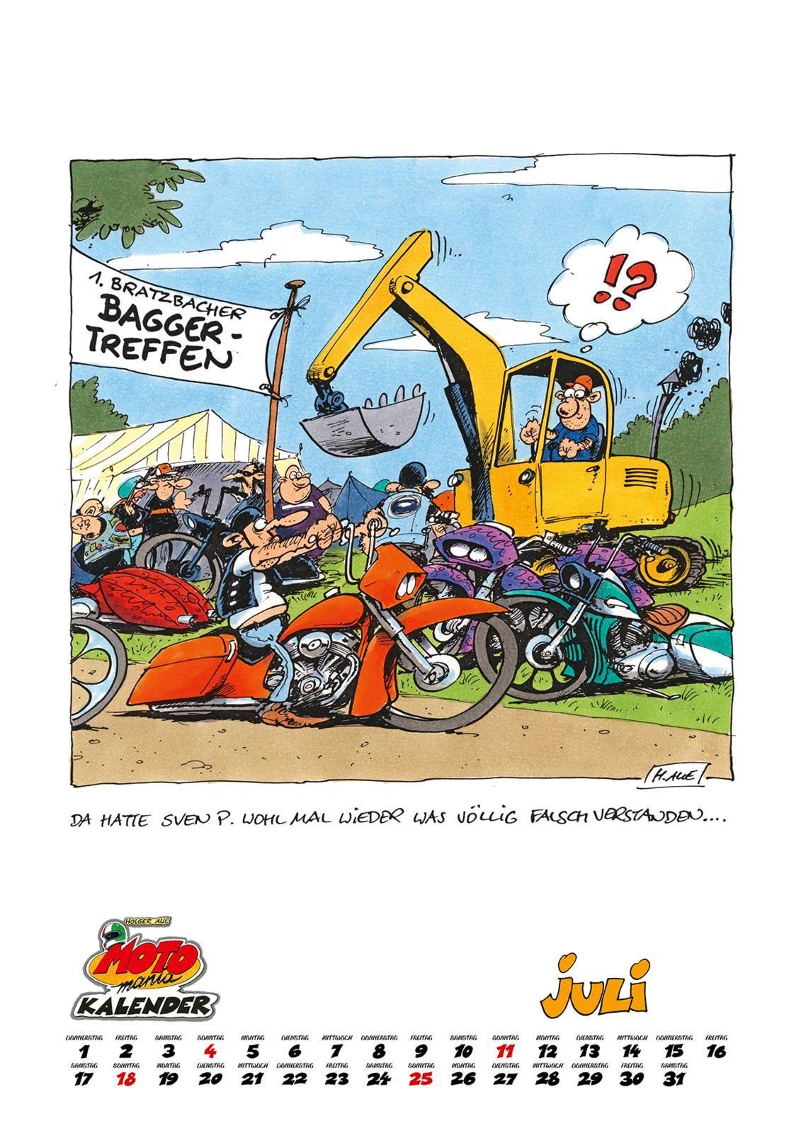 Beispielinhalt (Bild) MOTOmania Kalender 2027: Monatskalender im Großformat