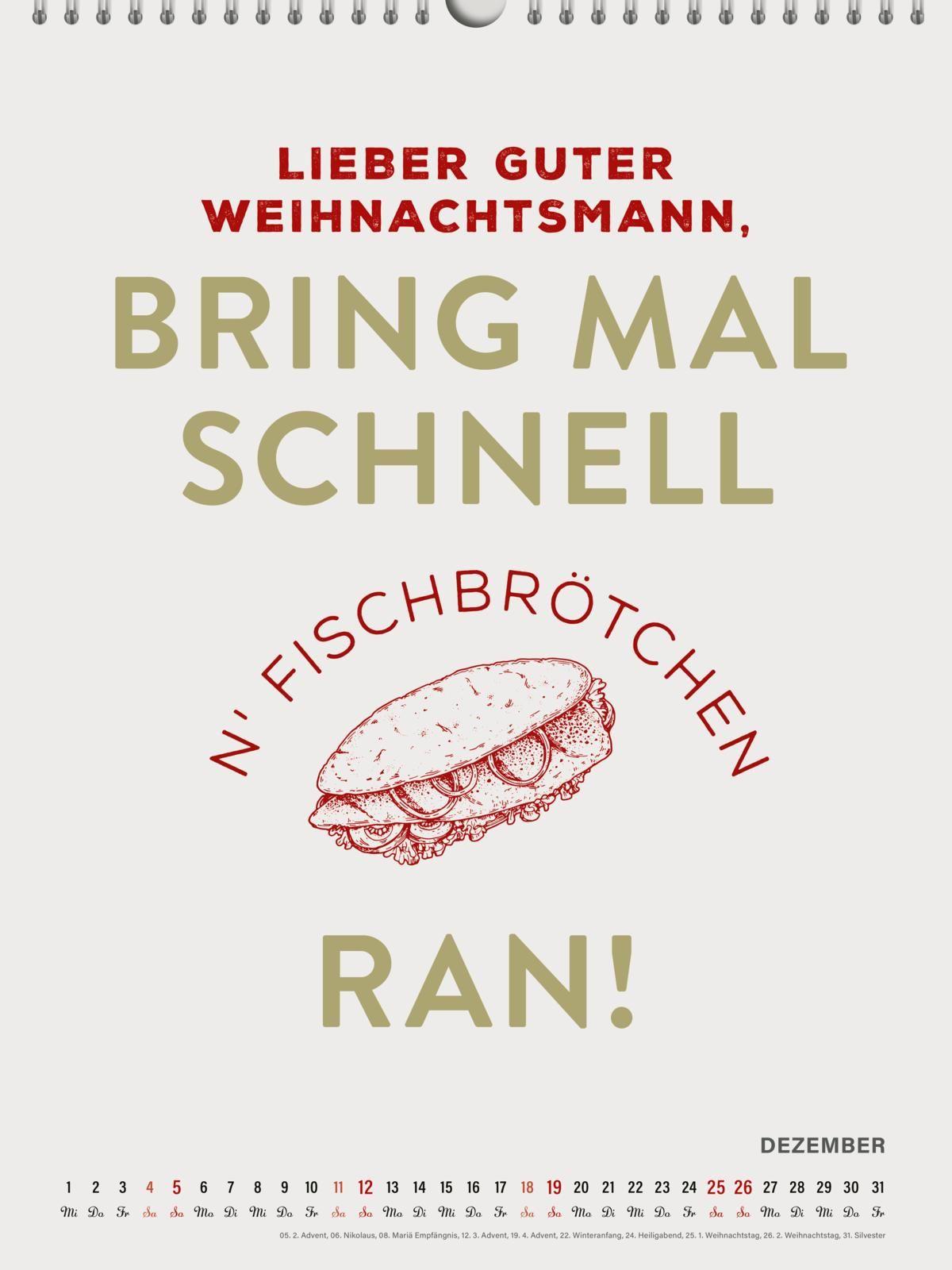 Beispielinhalt (Bild) MOIN Wandkalender 2027 - Watt mutt, dat mutt