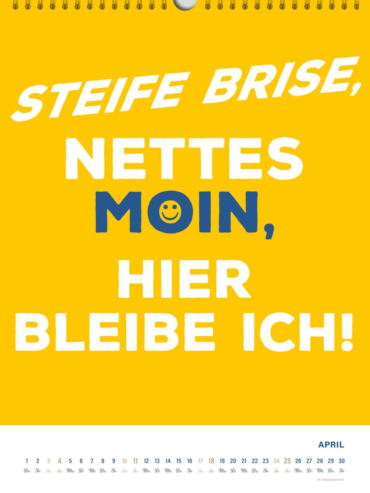 Beispielinhalt (Bild) MOIN Wandkalender 2027 - Watt mutt, dat mutt