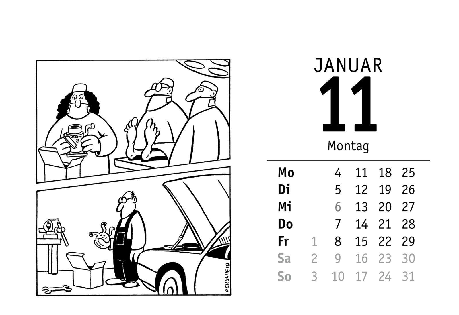 Beispielinhalt (Bild) 365 gute Perscheid-Tage 2027: Tageskalender
