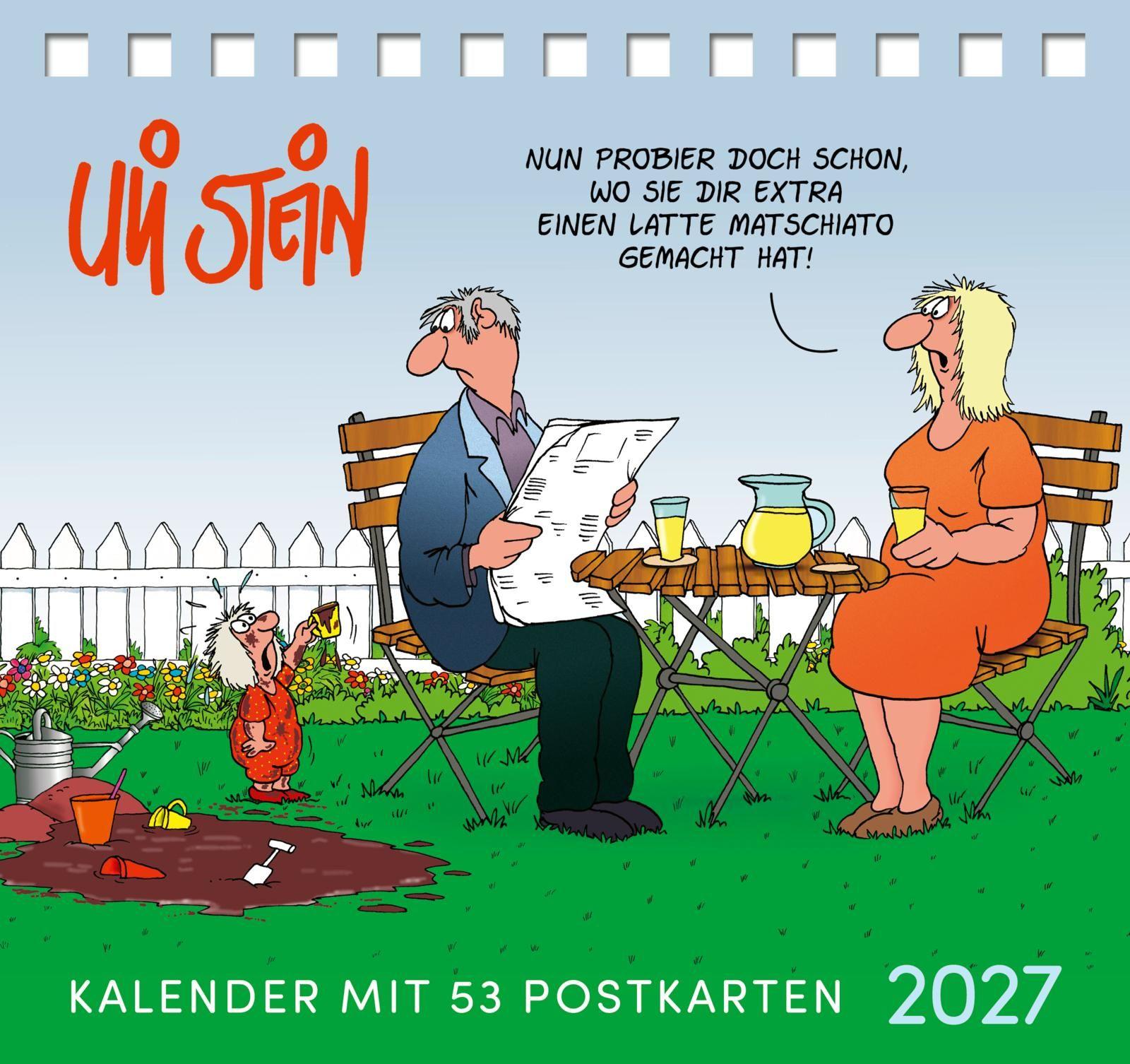 Vorderes Coverbild Uli Stein Postkartenkalender 2027