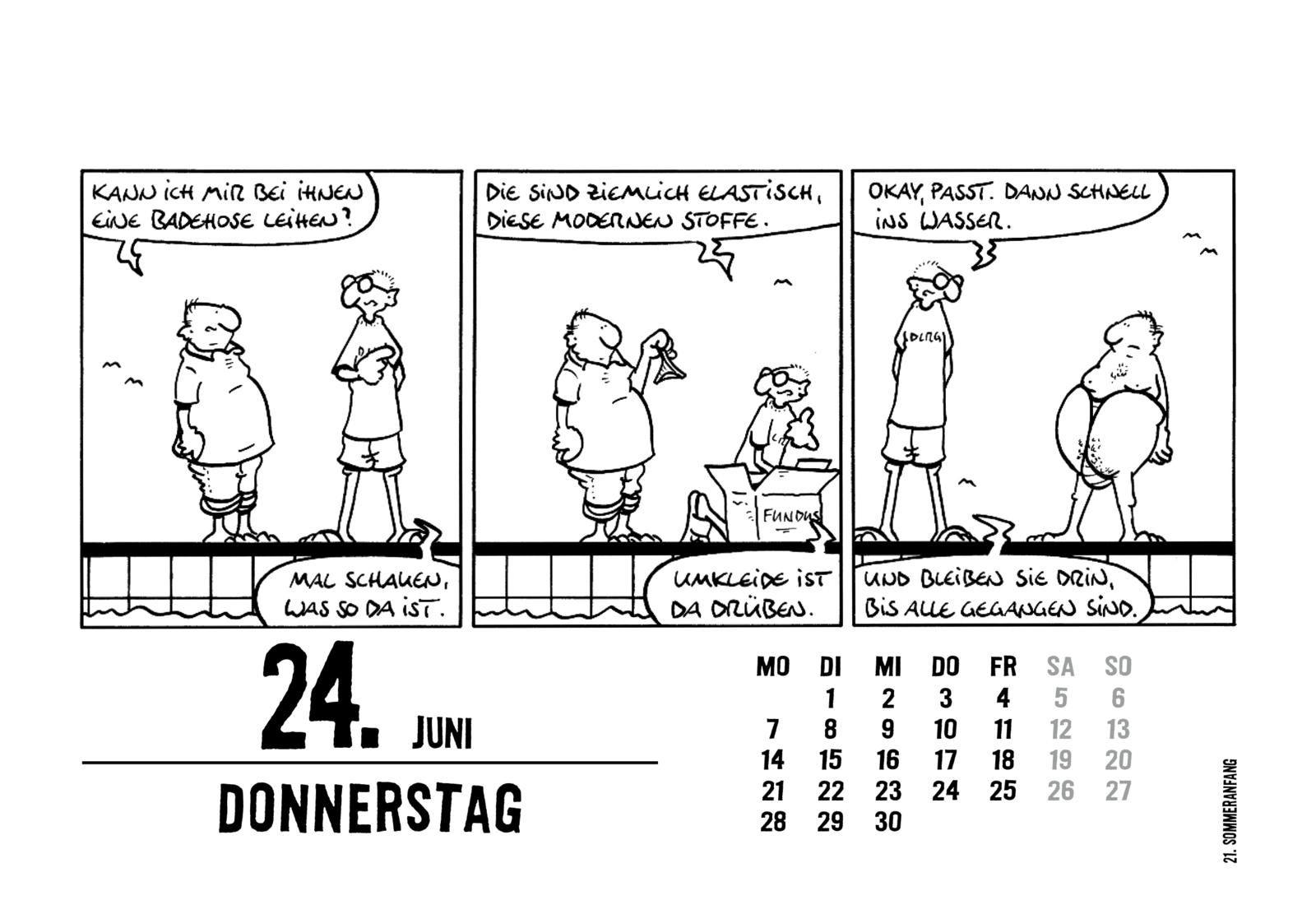 Beispielinhalt (Bild) 365 GUTE (c)TOM-TAGE! 2027: Tageskalender