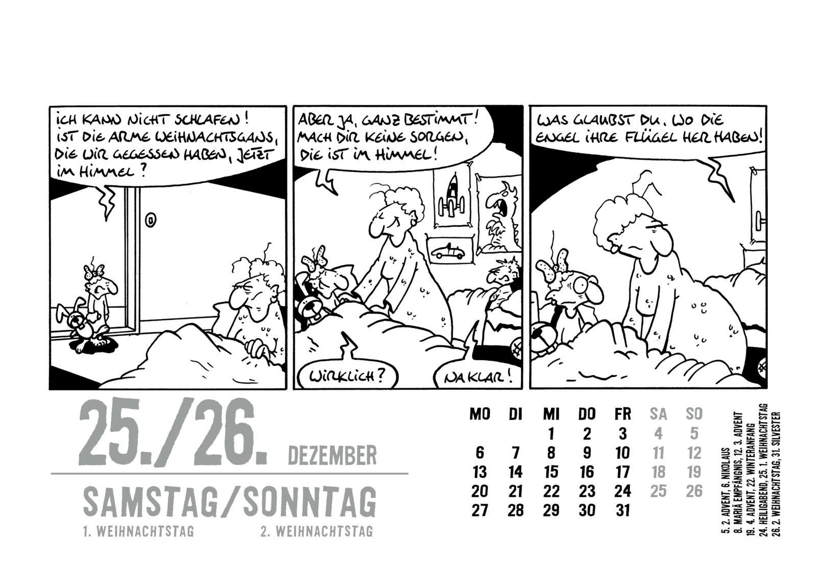 Beispielinhalt (Bild) 365 GUTE (c)TOM-TAGE! 2027: Tageskalender