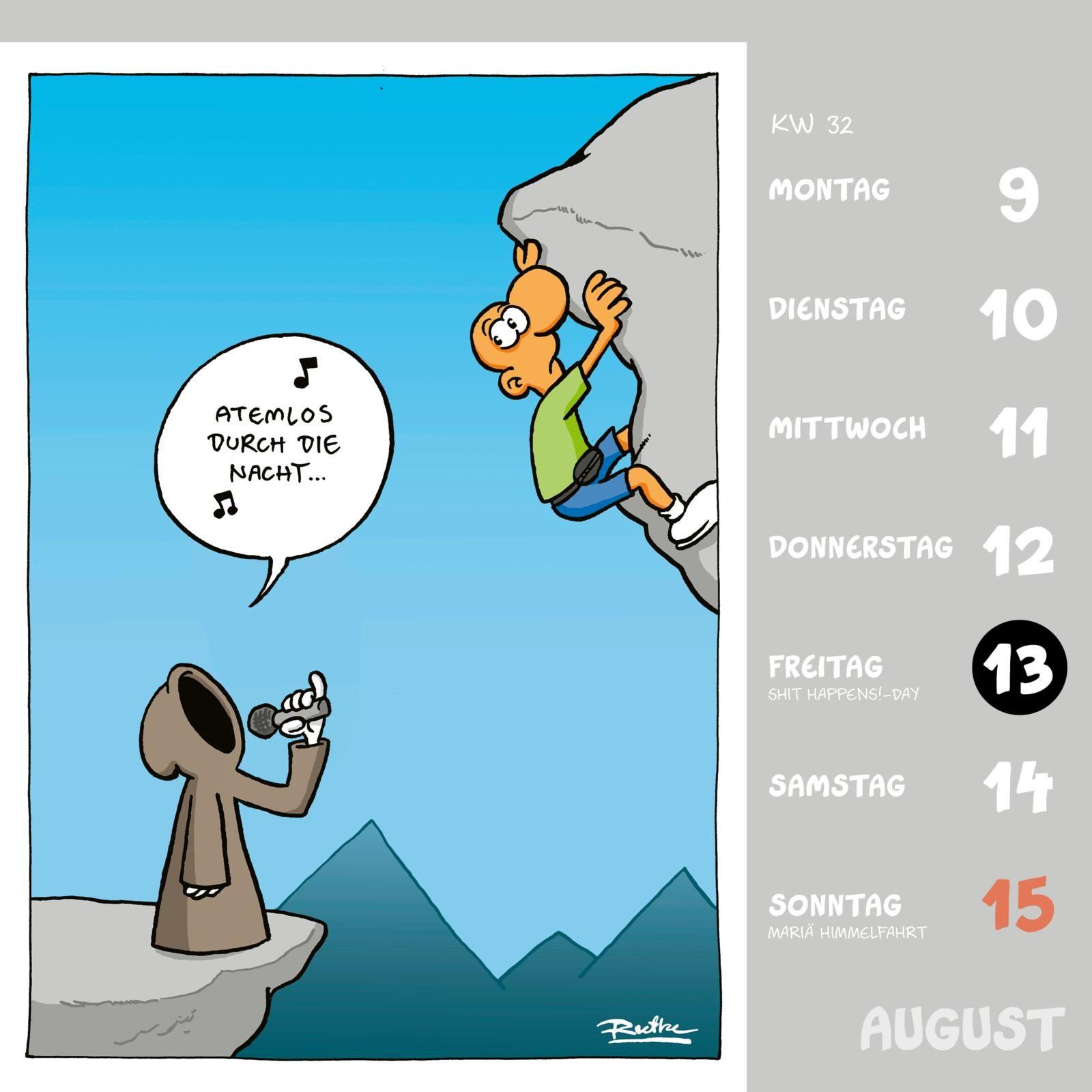 Beispielinhalt (Bild) Shit happens! Postkartenkalender 2027