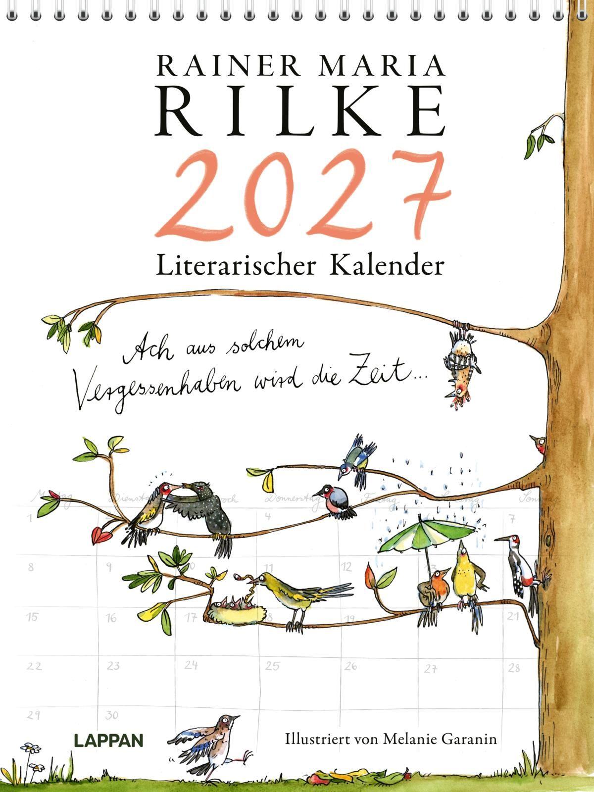 Vorderes Coverbild Rilke-Kalender 2027  - Wandkalender