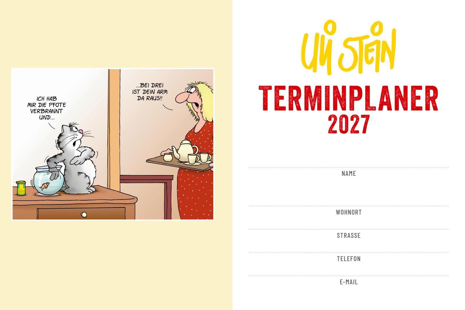 Beispielinhalt (Bild) Uli Stein Terminplaner 2027: Taschenkalender