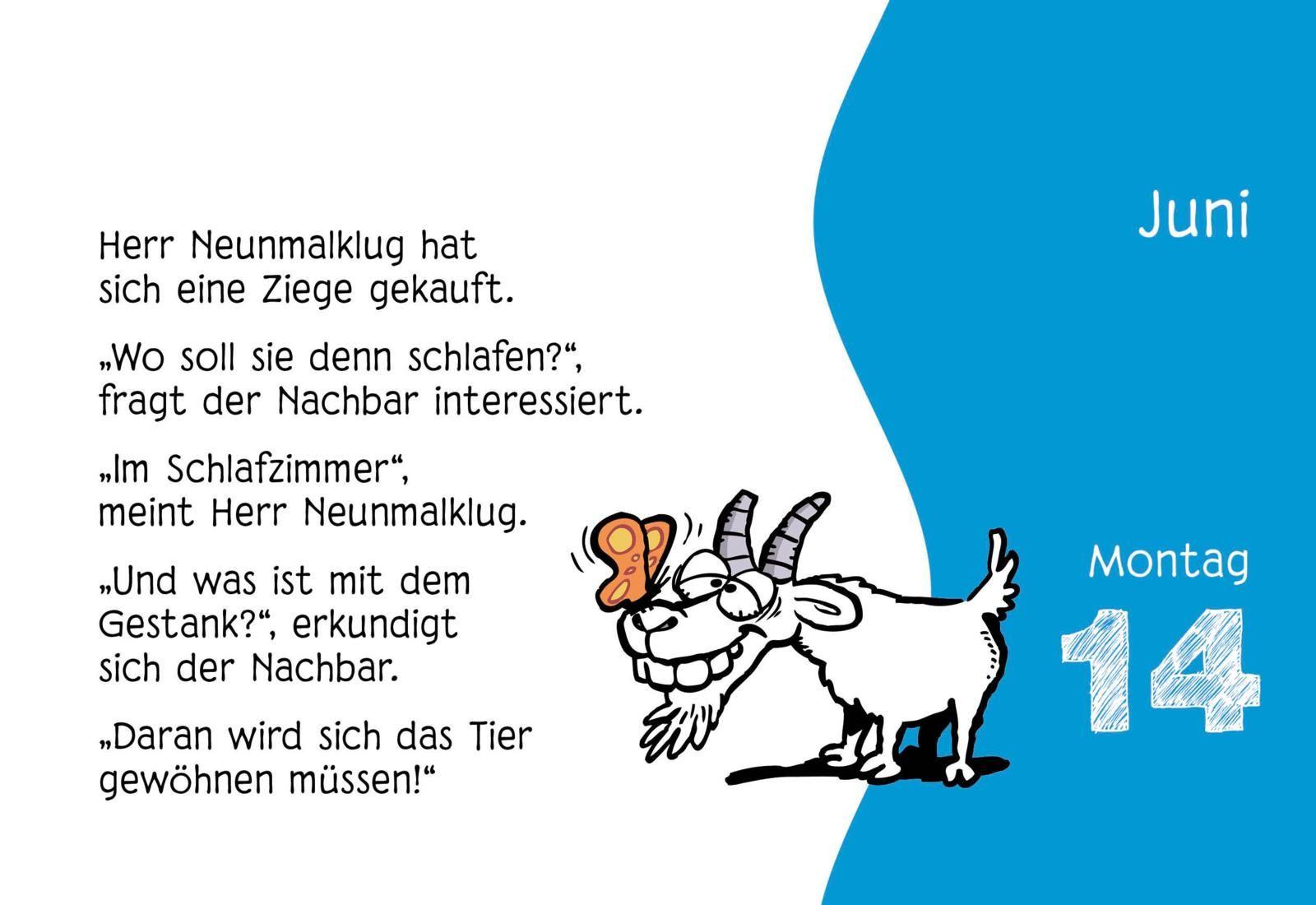 Beispielinhalt (Bild) Kinder-Witze zum Ablachen! 2027: Mein Kalender für jeden Tag