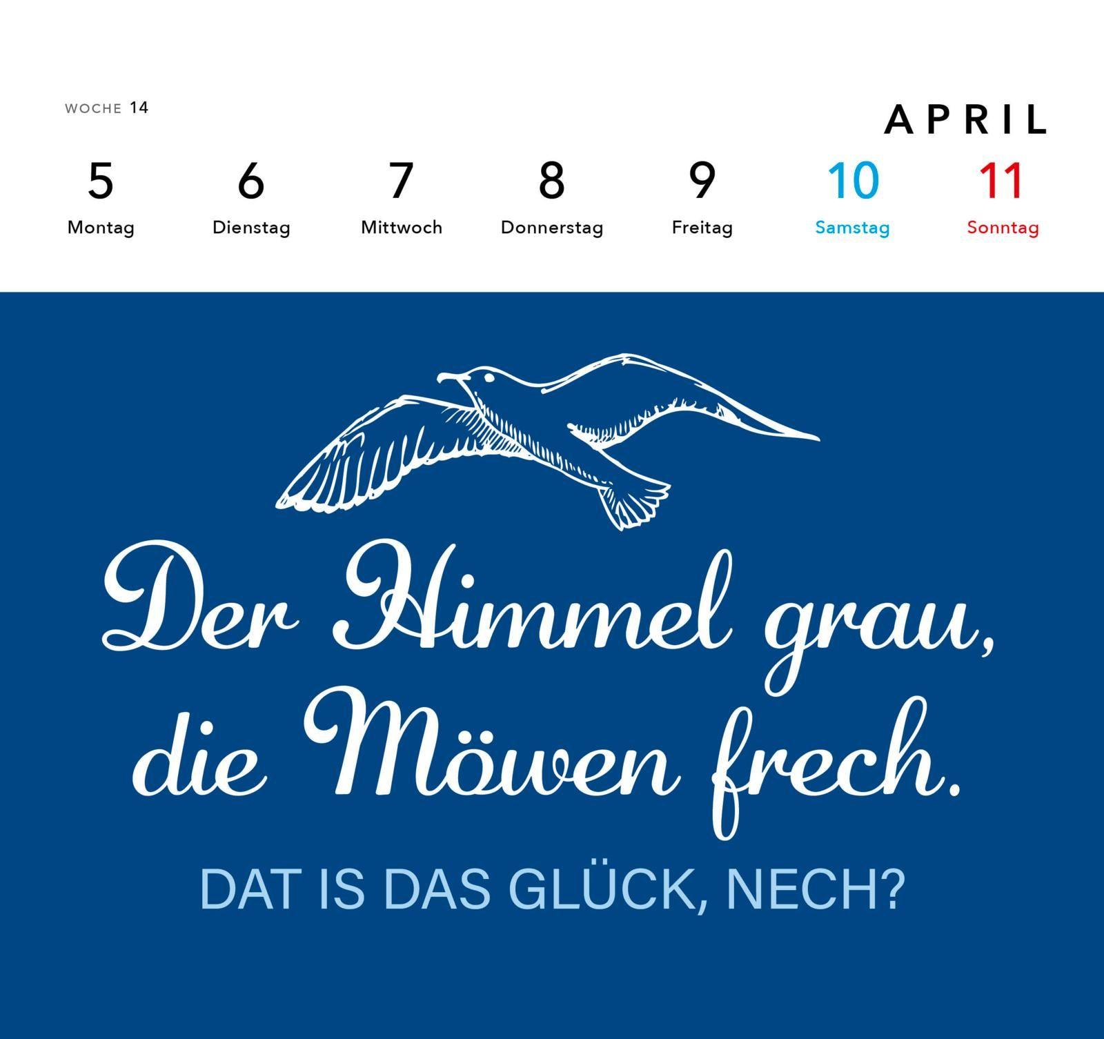 Beispielinhalt (Bild) MOIN Postkartenkalender 2027