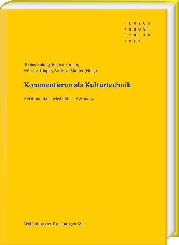 Vorderes Coverbild Kommentieren als Kulturtechnik