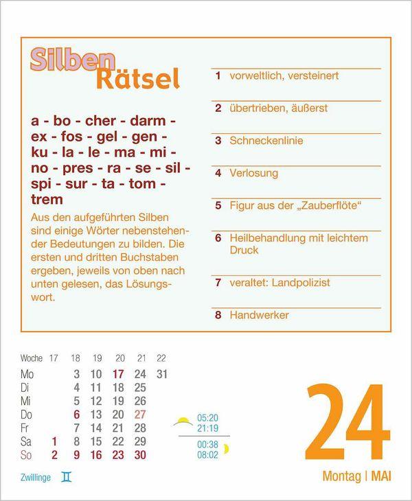 Beispielinhalt (Bild) Rätsel und Denkspiele 2027