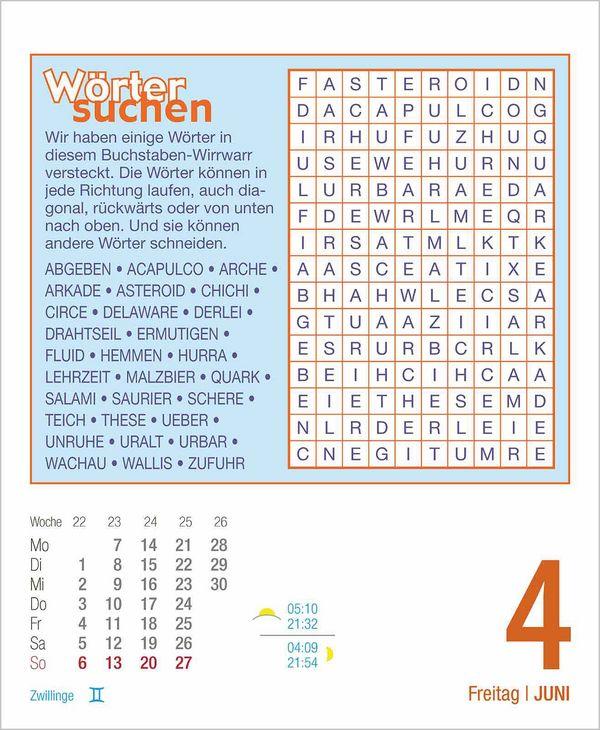 Beispielinhalt (Bild) Rätsel und Denkspiele 2027