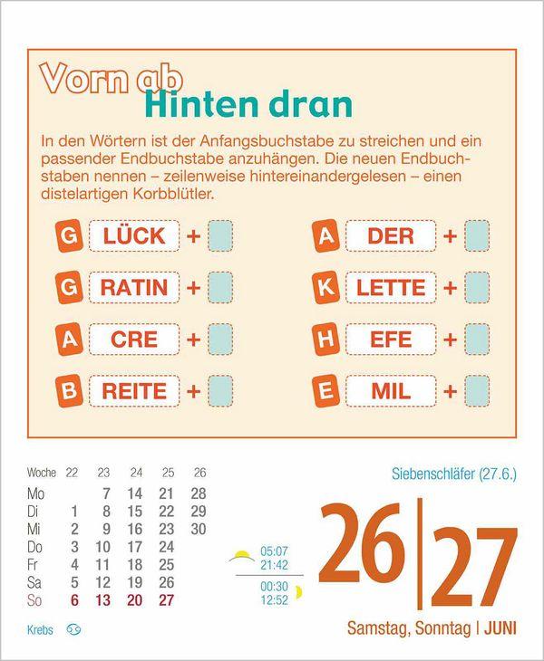 Beispielinhalt (Bild) Rätsel und Denkspiele 2027