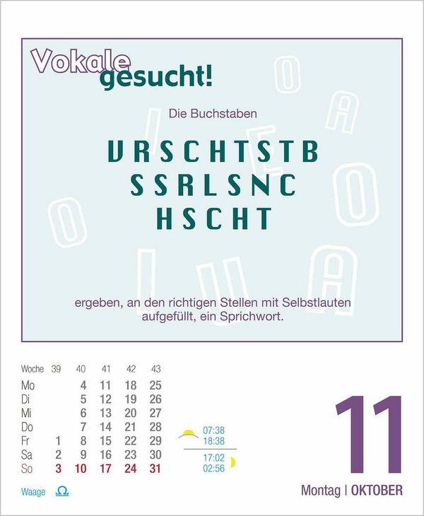Beispielinhalt (Bild) Rätsel und Denkspiele 2027