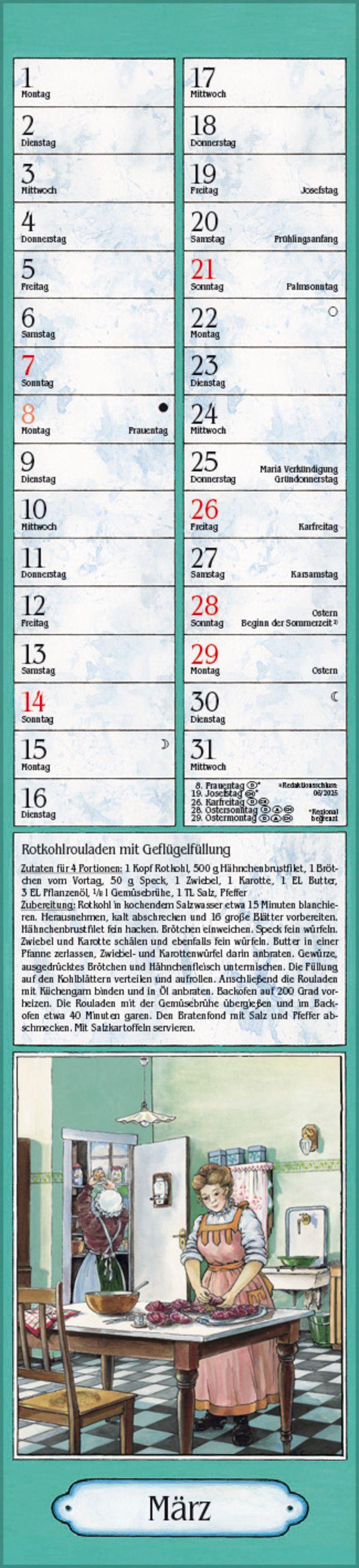 Beispielinhalt (Bild) Aus Großmutters Küche Langplaner 2027