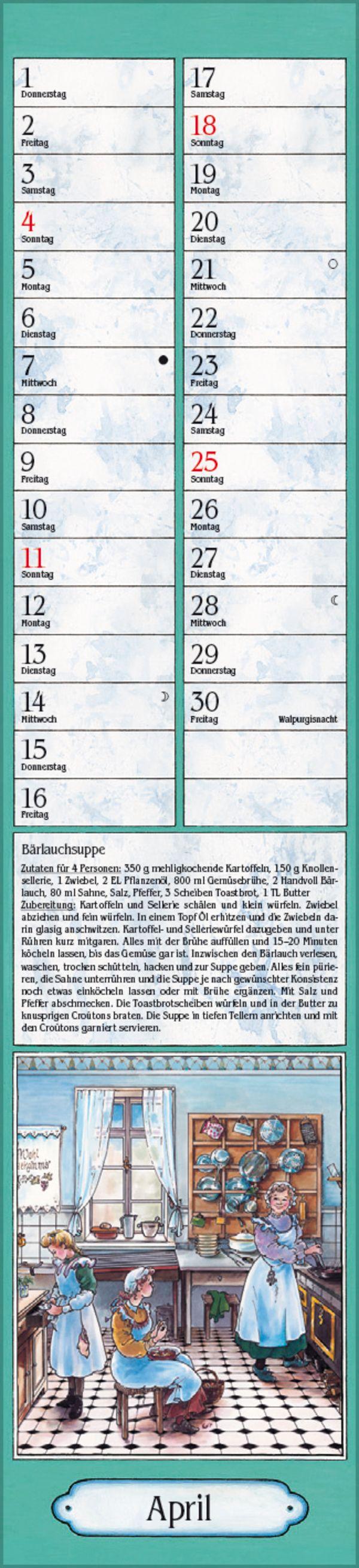 Beispielinhalt (Bild) Aus Großmutters Küche Langplaner 2027