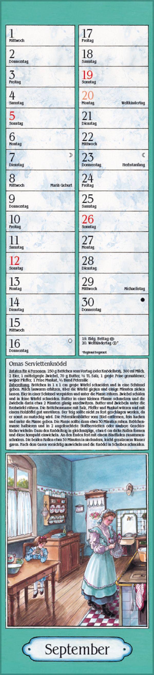 Beispielinhalt (Bild) Aus Großmutters Küche Langplaner 2027