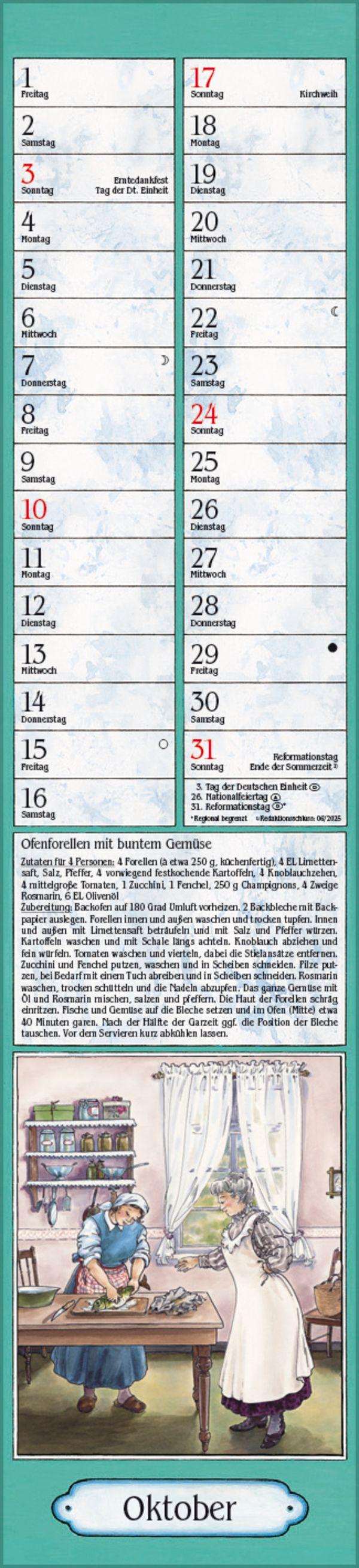 Beispielinhalt (Bild) Aus Großmutters Küche Langplaner 2027