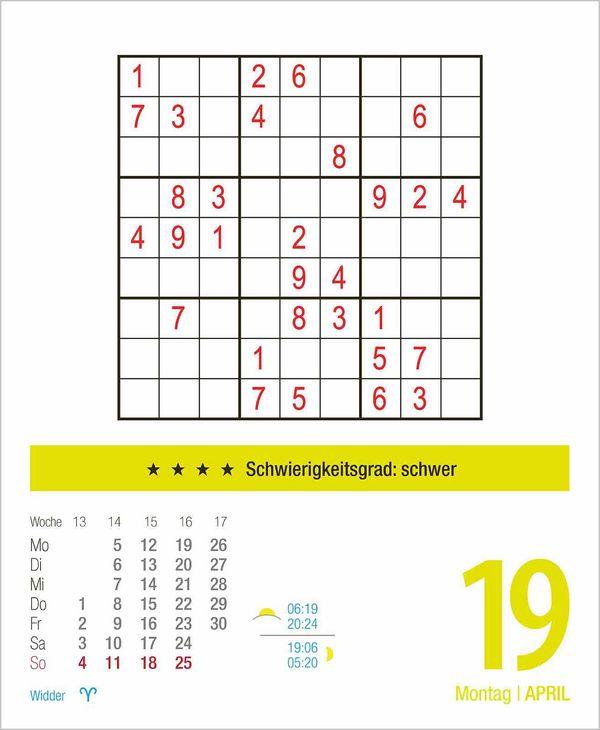 Beispielinhalt (Bild) Sudoku 2027
