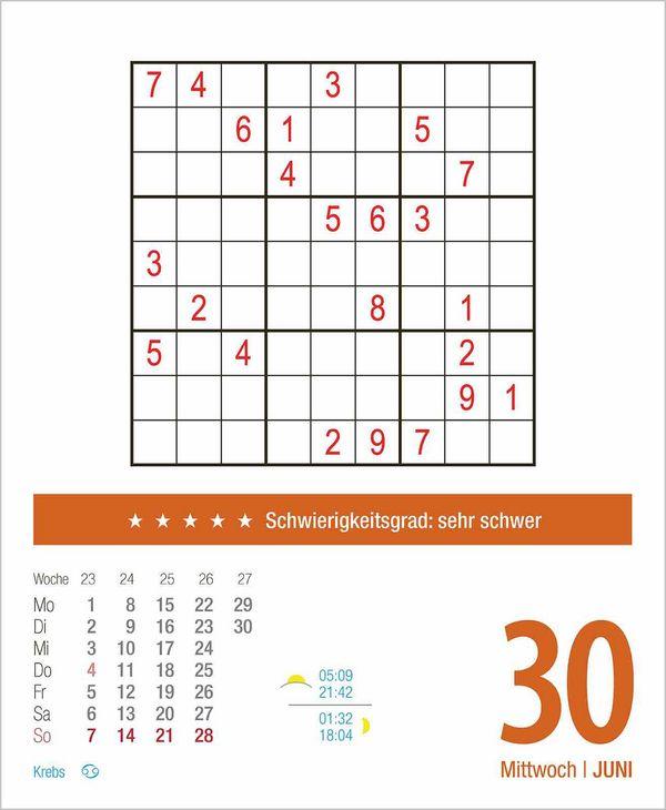 Beispielinhalt (Bild) Sudoku 2027