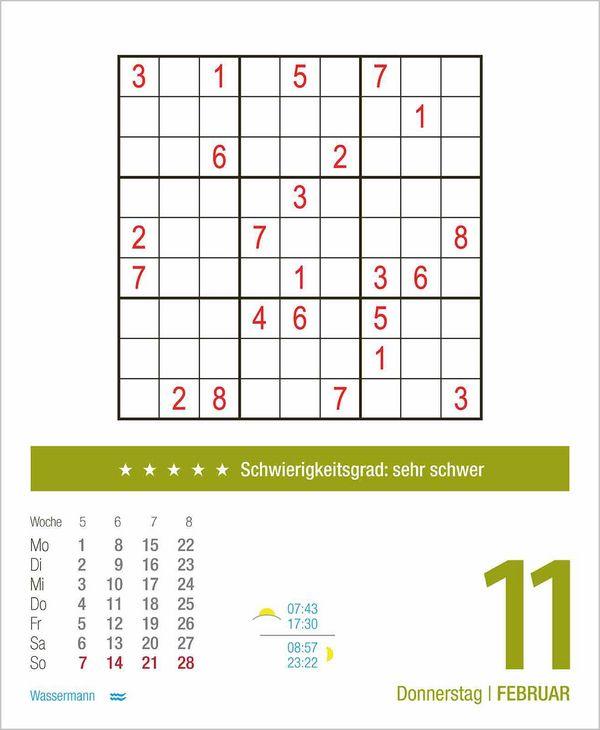 Beispielinhalt (Bild) Sudoku 2027