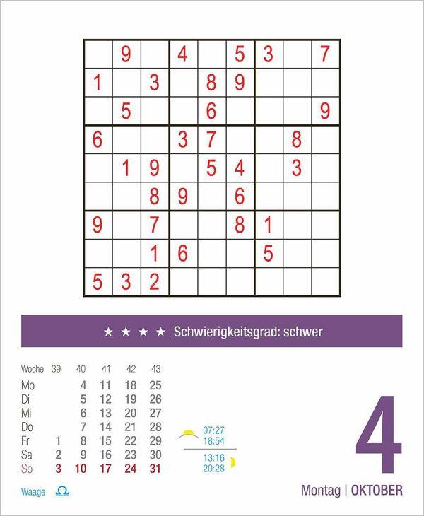 Beispielinhalt (Bild) Sudoku 2027