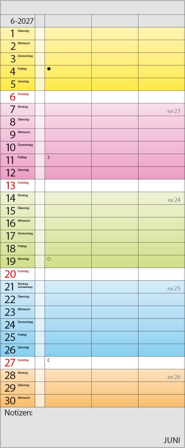 Beispielinhalt (Bild) Farbenspiel - Planer für 2 2027