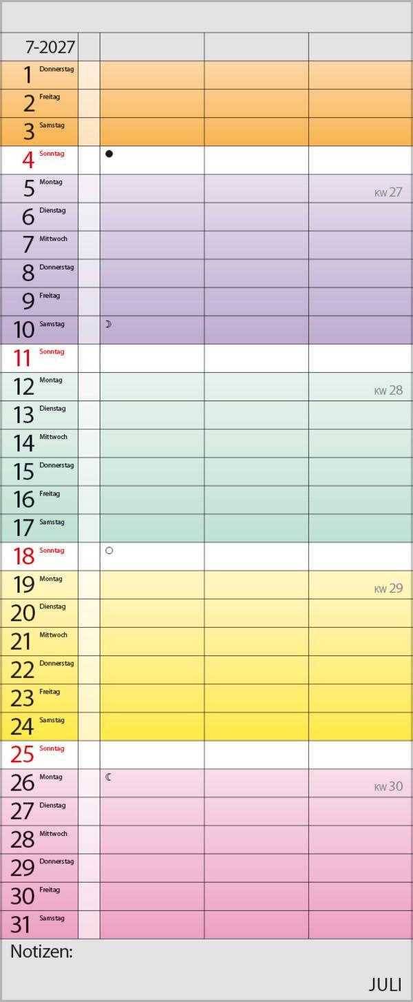 Beispielinhalt (Bild) Farbenspiel - Planer für 2 2027