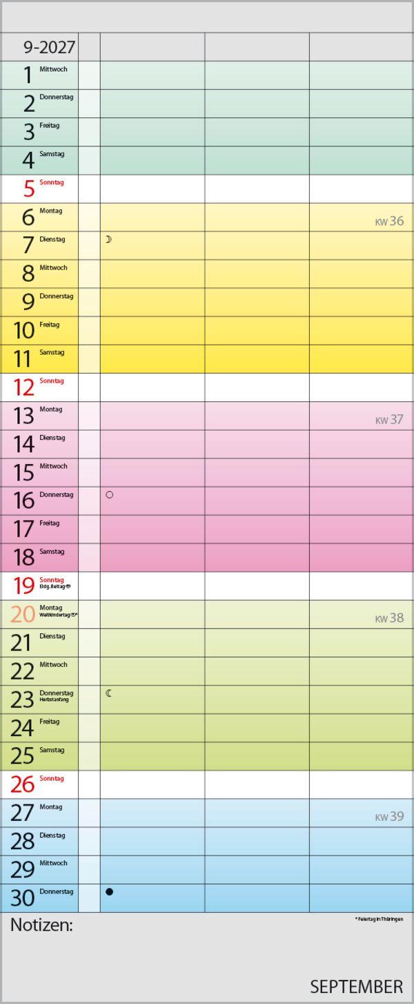 Beispielinhalt (Bild) Farbenspiel - Planer für 2 2027