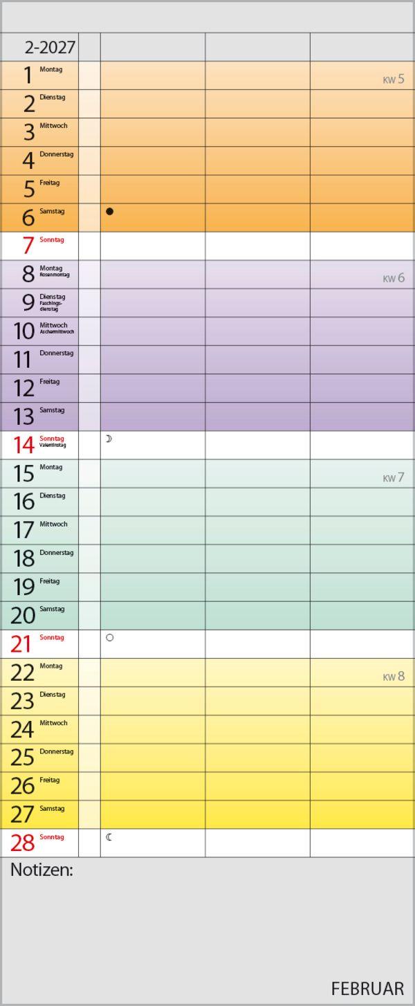 Beispielinhalt (Bild) Farbenspiel - Planer für 2 2027