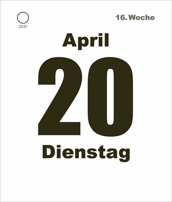 Beispielinhalt (Bild) Tages-Abreißkalender Mini 2027