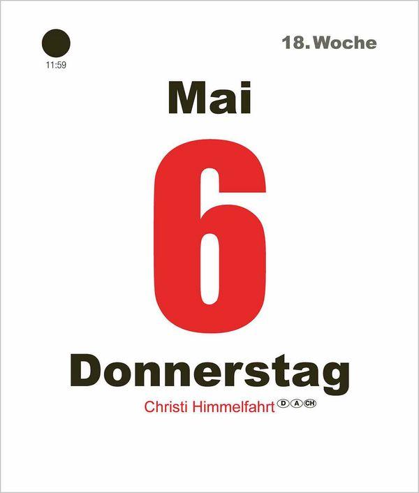 Beispielinhalt (Bild) Tages-Abreißkalender Mini 2027