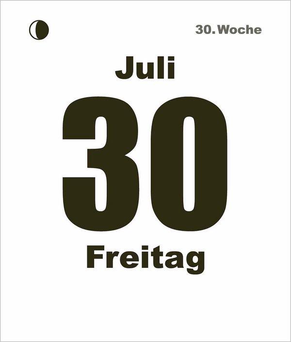 Beispielinhalt (Bild) Tages-Abreißkalender Mini 2027