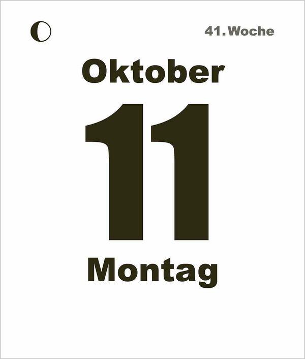 Beispielinhalt (Bild) Tages-Abreißkalender Mini 2027