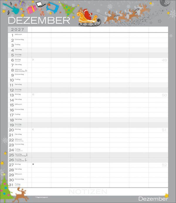 Beispielinhalt (Bild) Multiplaner - Colour your time 2027