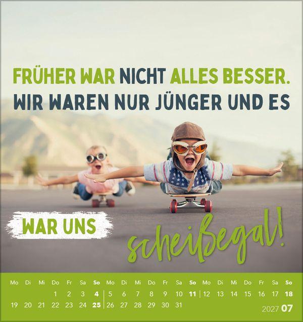 Beispielinhalt (Bild) Lieber verrückt das Leben genießen 2027