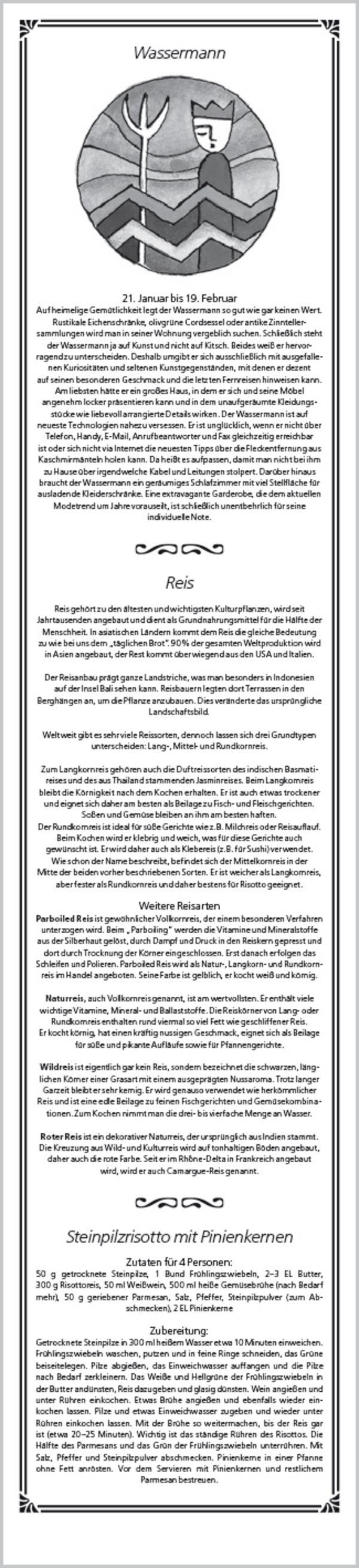 Beispielinhalt (Bild) Hildes Küchenplaner 2027