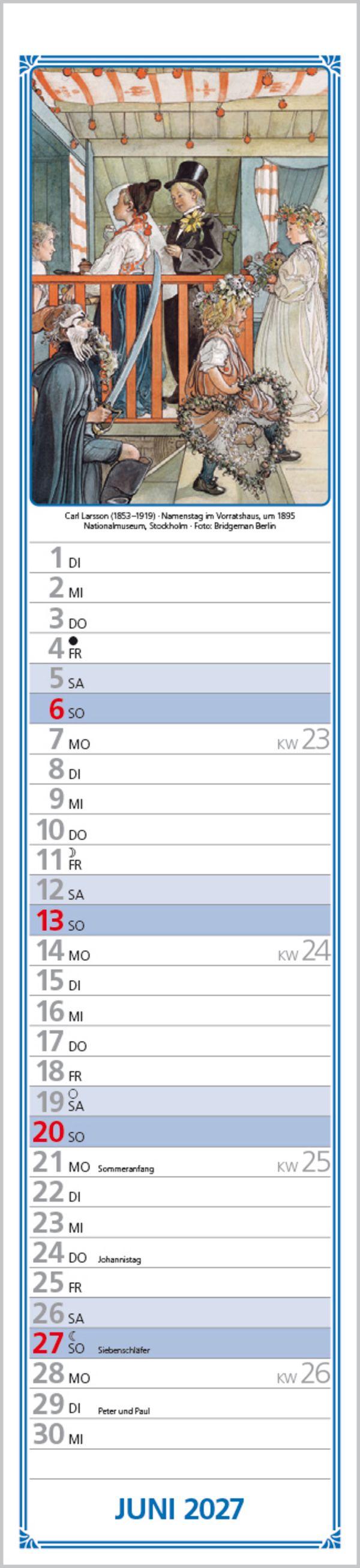 Beispielinhalt (Bild) Hildes Küchenplaner 2027