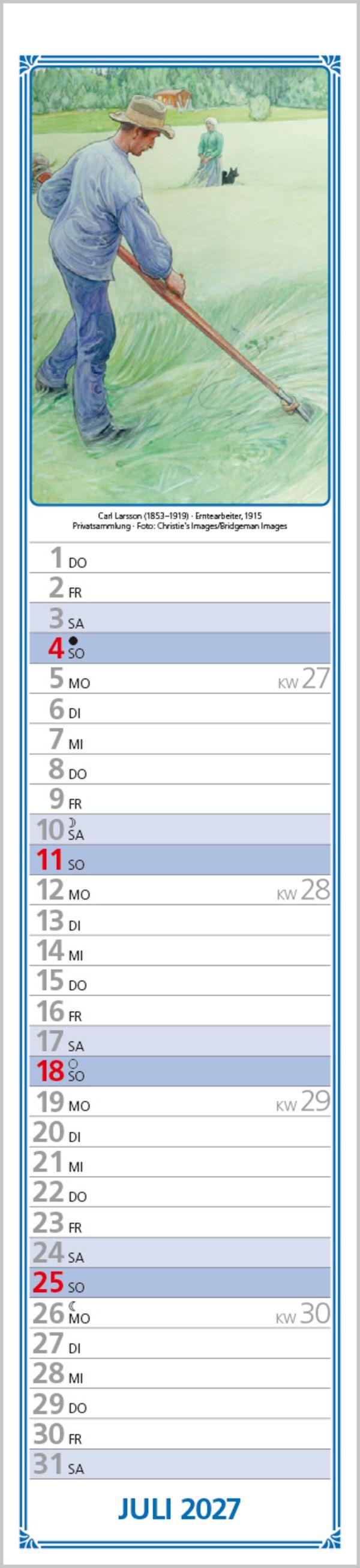 Beispielinhalt (Bild) Hildes Küchenplaner 2027