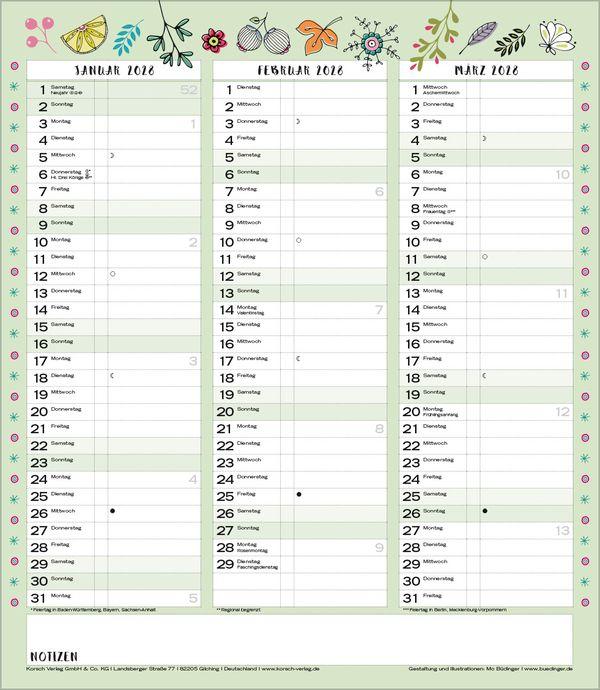 Beispielinhalt (Bild) Multiplaner - Gute Laune 2027