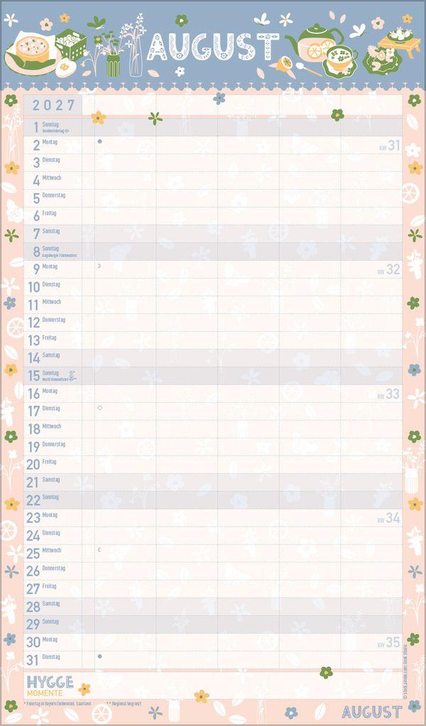 Beispielinhalt (Bild) Hygge Planer 2027