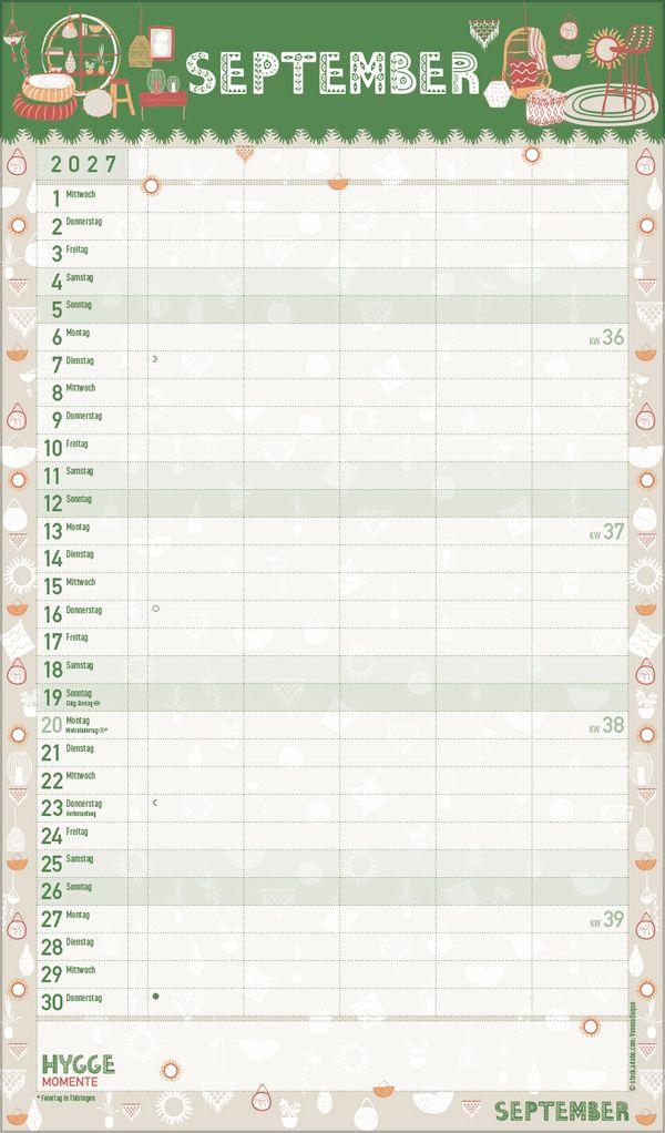 Beispielinhalt (Bild) Hygge Planer 2027