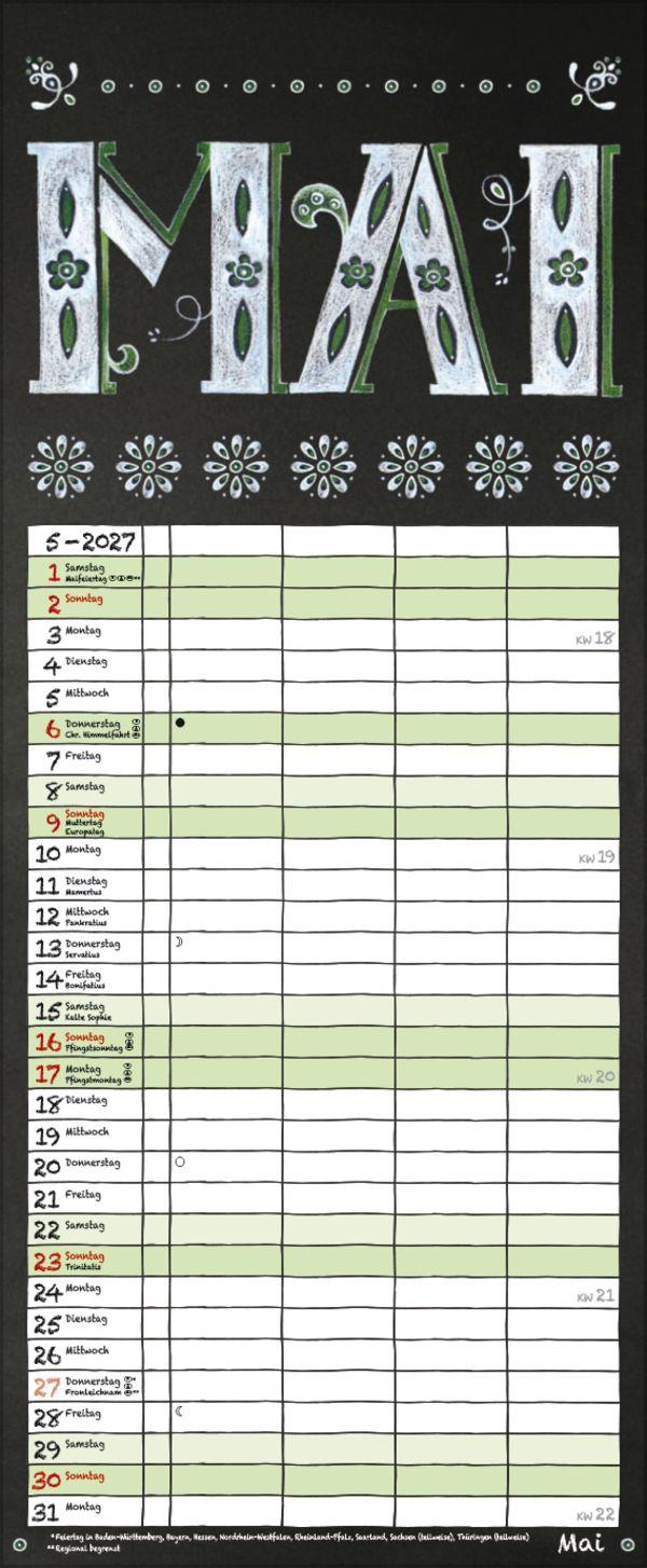 Beispielinhalt (Bild) Tafel Timer 2027