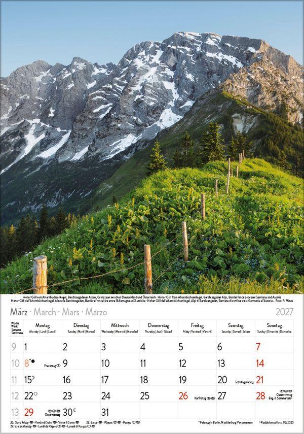 Beispielinhalt (Bild) Die Alpen 2027