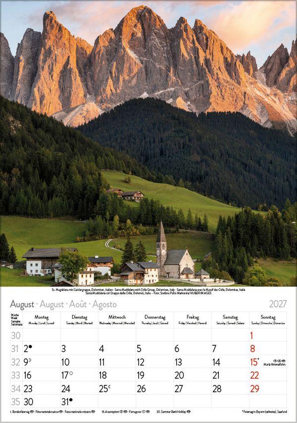 Beispielinhalt (Bild) Die Alpen 2027