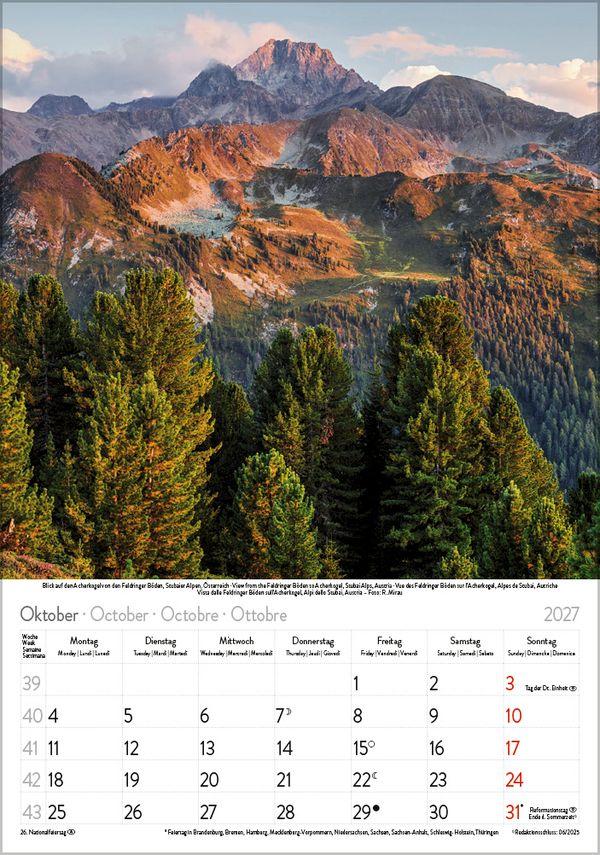 Beispielinhalt (Bild) Die Alpen 2027
