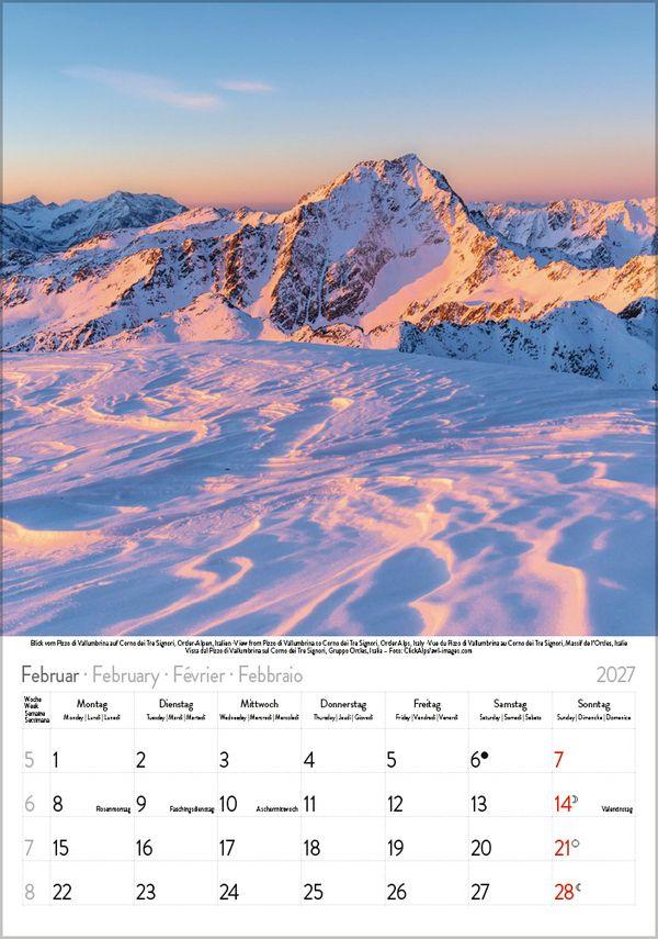 Beispielinhalt (Bild) Die Alpen 2027